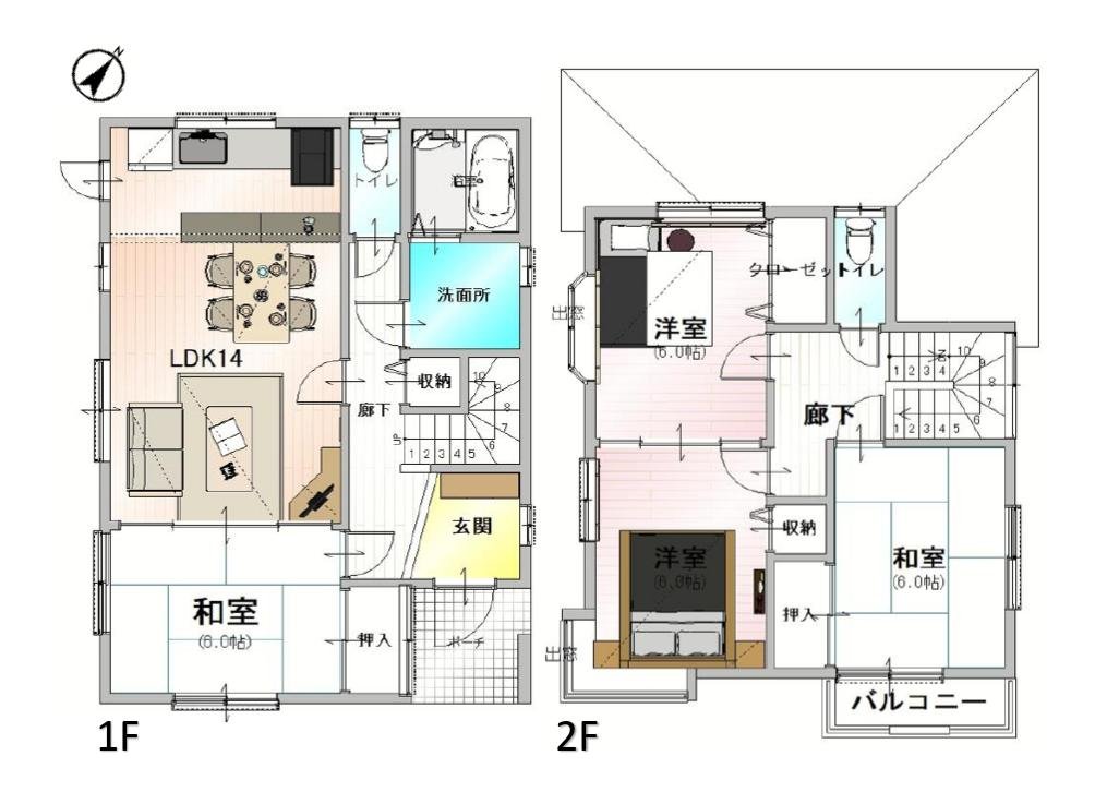 栗山間取図